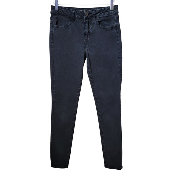 American Eagle Outfitters Denim - American Eagle Outfitters AEO Hi-Rise Jegging Black Denim Skinny Jeans